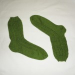Twisted lace socks